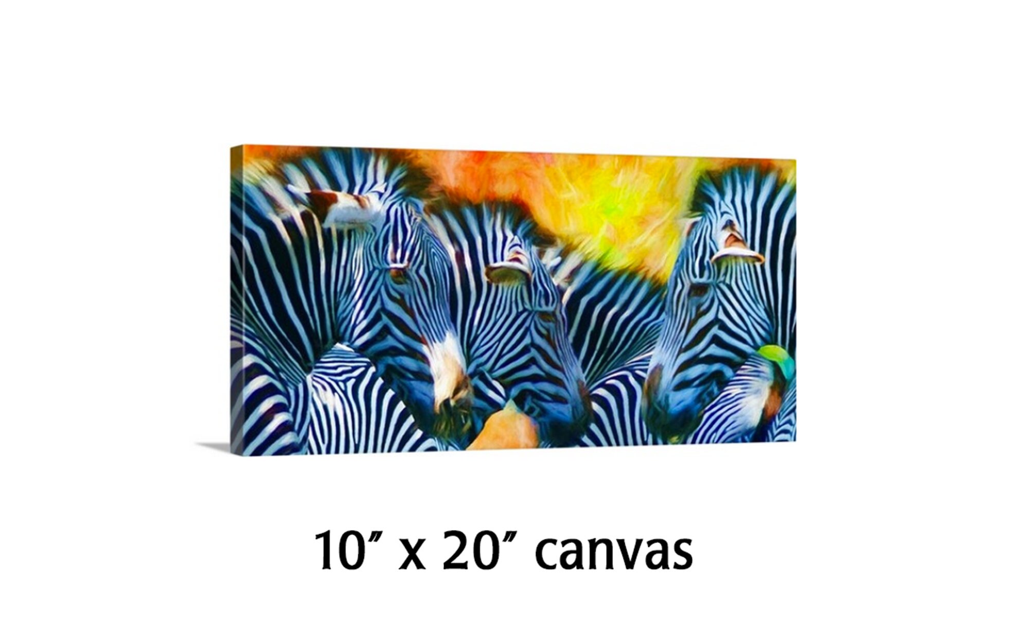 Zebra Wall Art Pop Art Big Zebra Art Modern Wall Art | Etsy