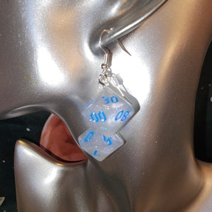 Roll in Style: Handcrafted Dice Earrings for RPG Enthusiasts!