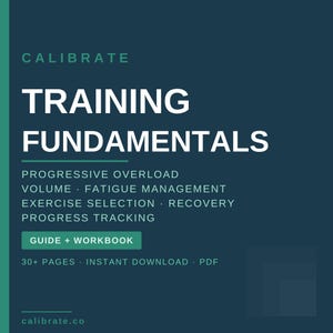 Guía de entrenamiento de sobrecarga progresiva / Programación de ejercicios en PDF / Cuaderno de ejercicios de entrenamiento de fuerza / Nivel principiante a intermedio