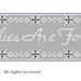 Families are Forever, a table runner in Filet Crochet