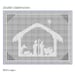 Pattern for Nativity or Christmas Stable in Filet Crochet