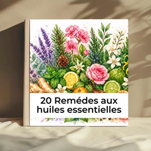 Rezeptsammlung ätherischer Öle (PDF) – 20 illustrierte Rezepturen für selbstgemachte Mischungen – Roll-on-Diffusor-Inhalator