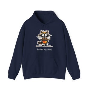 Raccoon Pie Thief Hoodie | Funny Thanksgiving Hoodie | Funny Raccoon | Cute Fall Turkey Day Gift image 15
