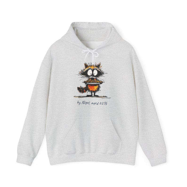 Raccoon Pie Thief Hoodie | Funny Thanksgiving Hoodie | Funny Raccoon | Cute Fall Turkey Day Gift image 3