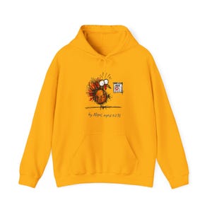 Funny Thanksgiving Turkey Hoodie | Worried Turkey Calendar Hoodie | Thanksgiving Joke Gift | Turkey Day Humor | Almost Athletic Club image 7