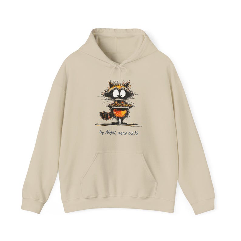 Raccoon Pie Thief Hoodie | Funny Thanksgiving Hoodie | Funny Raccoon | Cute Fall Turkey Day Gift image 5