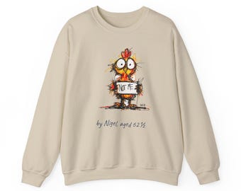 Not Me Chicken Crewneck Sweatshirt | Funny Thanksgiving Crewneck Sweatshirt | Funny Chicken | Cute Fall Turkey Day Gift
