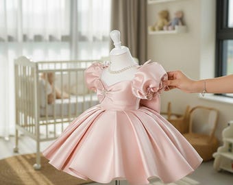 Girls Princess Dress Elegant Birthday Party Flower Girl Kids Formal Dress