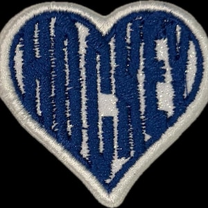 Hockey Herz glitzer Patch hc22