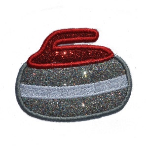 Small Curling Sparkle Glitter Vinyl Iron On Patch! GL189