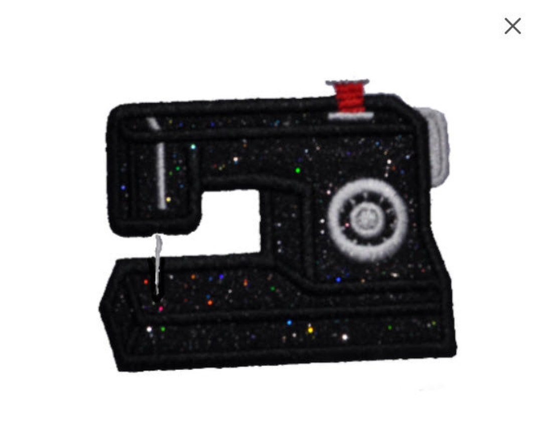 Sewing Machine Bling Sewing Glitter Patch Sewing Gift for Quilter