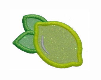 Fer scintillant citron 7,6 cm sur patch. GL181 (H)