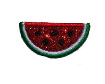 Watermelon Glitter Iron On Patch! GL55