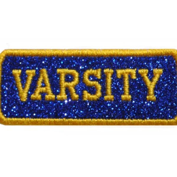 Custom Glitter Name Tag Glitter Patch Nametag Patch varsity Personalized School Patch Personalized Custom Glitter Patch Iron on Sew GL436