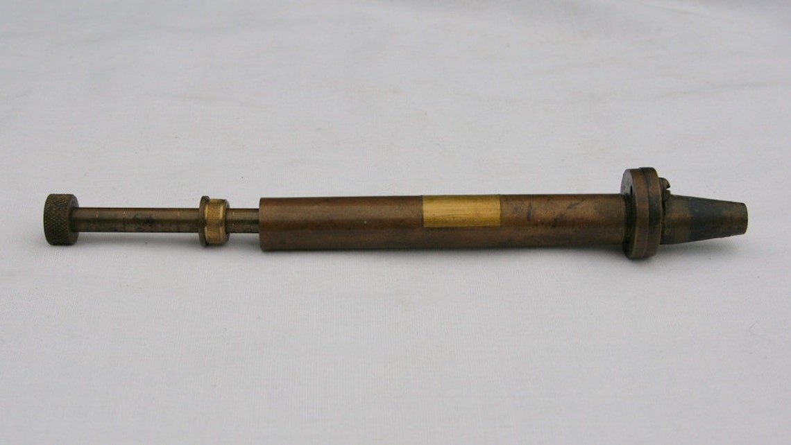 Vintage Brass Black Powder Measure adjustable to 120 grains Etsy