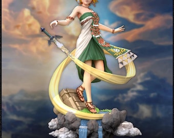 The Legend Of Zelda – Zelda | Hyrule Sovereign STL Statue | 3D Print Model | Digital STL File