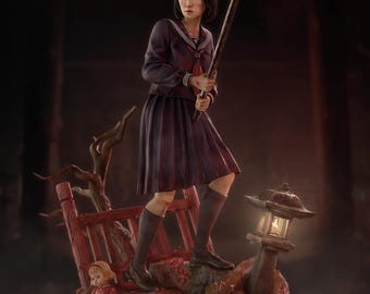 Silent Hill F – Hinako | Scarlet Dread STL Statue | 3D Print Model | Digital STL File