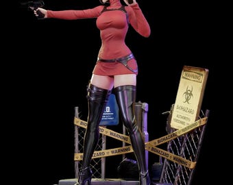 Resident Evil – Ada Wong | Crimson Stealth STL Statue | 3D Print Model | Digital STL File