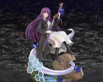 Sousou No Frieren – Fern | Arcane Serenity STL Statue | 3D Print Model | Digital STL File
