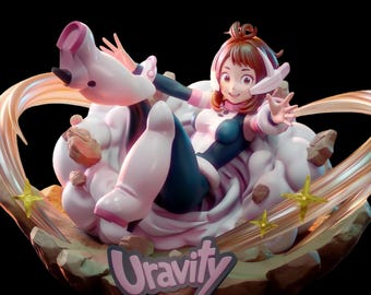My Hero Academia – Ochaco Uraraka | Zero Gravity Ascension STL Statue | 3D Print Model | Digital STL File