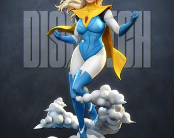 Dispatch – Blonde Blazer | Radiant Vanguard STL Statue | 3D Print Model | Digital STL File