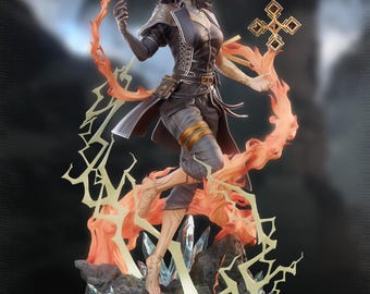 Expedition 33 – Lune | Celestial Ascension STL Statue | 3D Print Model | Digital STL File