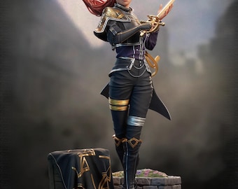 Expedition 33 – Maelle | Dawnblade Eclipse STL Statue | 3D Print Model | Digital STL File