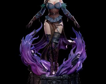 The Witcher – Yennefer | Arcane Sovereign STL Statue | 3D Print Model | Digital STL File