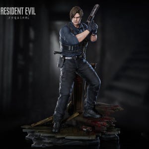 Resident Evil Requiem – Leon Kennedy | Survivor Fury STL-staty | 3D-utskriftsmodell | Digital STL-fil