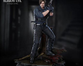 Resident Evil Requiem – Leon Kennedy | Survivor Fury STL Statue | 3D Print Model | Digital STL File