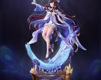 Genshin Impact – Columbina | Lullaby Eclipse STL Statue | 3D Print Model | Digital STL File