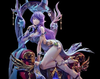 Genshin Impact – Lauma | Verdant Oath Eclipse STL Statue | 3D Print Model | Digital STL File