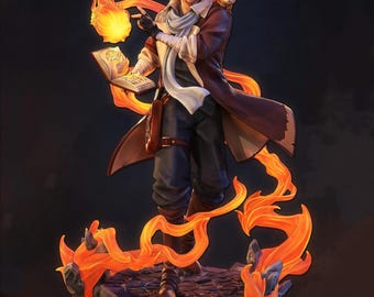The Mighty Nein – Caleb Widogast | Arcane Reckoning STL Statue | 3D Print Model | Digital STL File