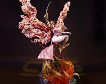 Elden Ring – Malenia | Scarlet Fury STL Statue | 3D Print Model | Digital STL File