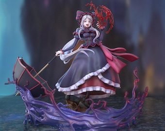 Overlord – Shalltear | Crimson Sovereign STL Statue | 3D Print Model | Digital STL File