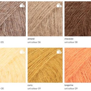 Brushed Alpaca Silk Yarn: Super Soft Knitting Crochet Wool image 5