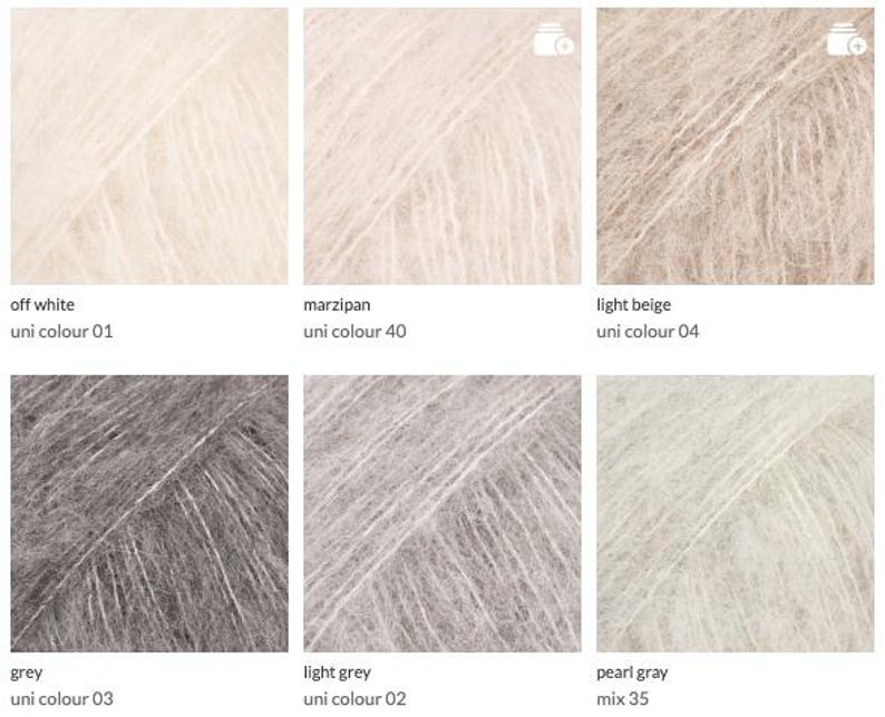 Brushed Alpaca Silk Yarn: Super Soft Knitting Crochet Wool image 4