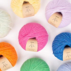 DROPS Air Baby Alpaca Merino Wool Yarn: Aran Worsted Weight