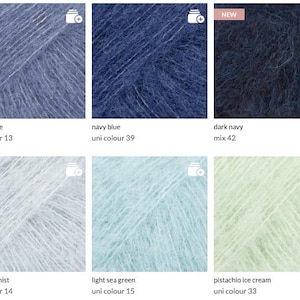 Brushed Alpaca Silk Yarn: Super Soft Knitting Crochet Wool image 9