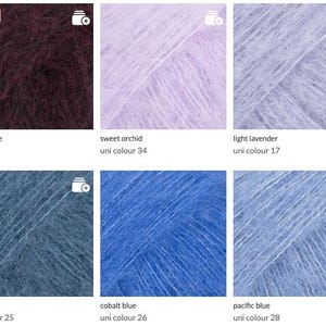 Brushed Alpaca Silk Yarn: Super Soft Knitting Crochet Wool image 8