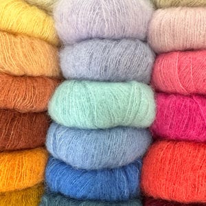 Brushed Alpaca Silk Yarn: Super Soft Knitting Crochet Wool image 2