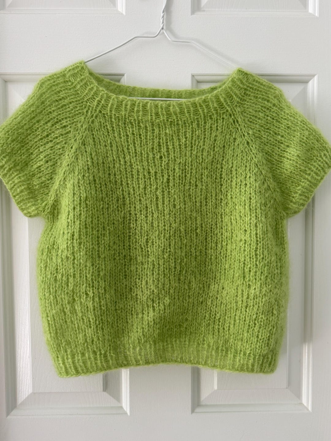 English Version -mohair Raglan Tee Knitting Pattern: Beginner Friendly ...