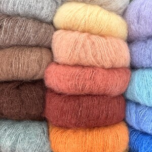 Brushed Alpaca Silk Yarn: Super Soft Knitting Crochet Wool image 3