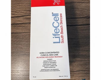 LifeCell South Beach Skincare All-In-One Anti-Aging Treatment 2.54 oz Wrinkle Cream