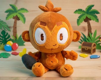 Dart Monkey Plush 20cm | Super Monkey King Stuffed Doll, Kawaii Soft Toy