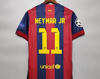 Maglia da calcio Neymar #11 del Barcellona – Maglia da calcio in stile vintage ispirata al Barcellona