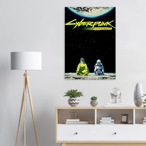 Póster de Cyberpunk Edgerunners / Arte de pared de David y Lucy / Lámina de anime espacial / Decoración estética para dormitorio imagen 9