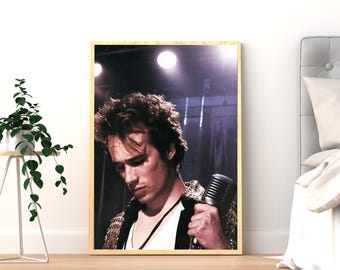 Póster de Jeff Buckley / Arte mural musical vintage / Lámina de cantante de rock / Decoración estética para dormitorio