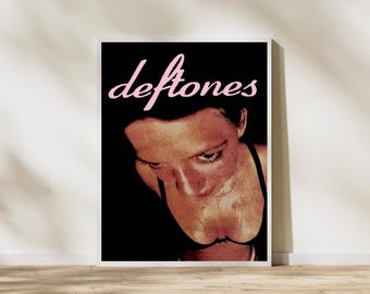 Póster de Deftones / Arte mural de metal alternativo / Lámina Around the Fur / Decoración para sala de música
