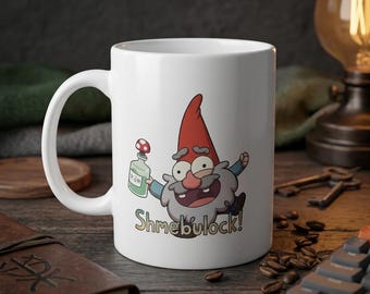 Gravity Falls Shmebulock Mug 11oz 335ml, Made in Germany, White Ceramic Cartoon Fan Mug